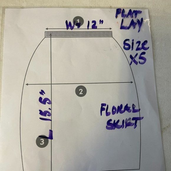 SUITE BENEDICT Belted Floral Rose Fully Lined Skirt Sz XS - Picture 3 of 3